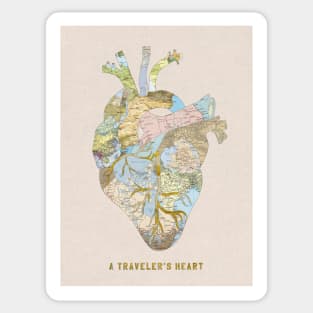 traveler's heart Sticker